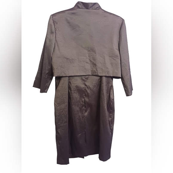 Gray R&M Richards 2 Piece Garment Dress Size 12 Petite - Picture 4 of 8